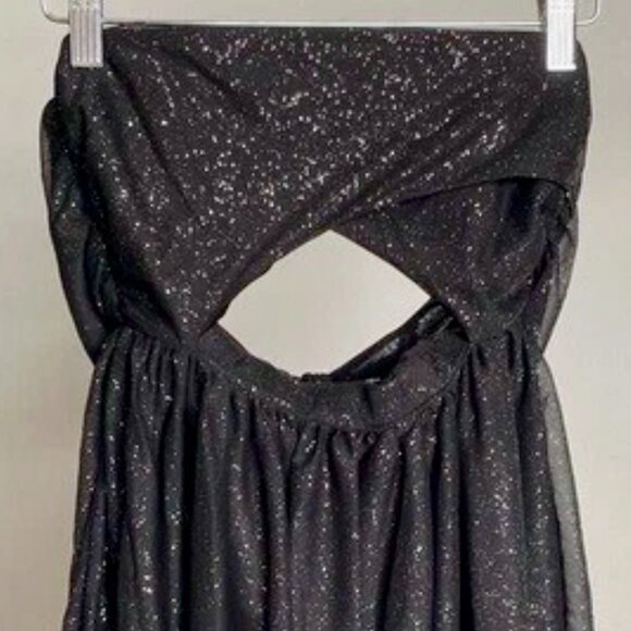 For Love & Lemons “Juni” Maxi Dress – Shimmer Black Strapless NWT ✨ - Picture 5 of 16